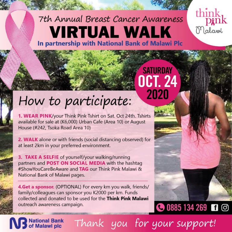 NOBLE CAUSE: NBM plc partners Think Pink in cancer virtual walk