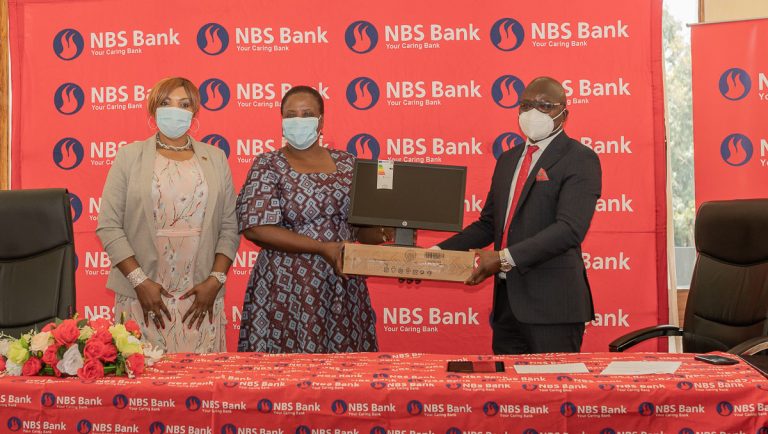 NBS Bank donates 20 computers for Covid-19 call centre