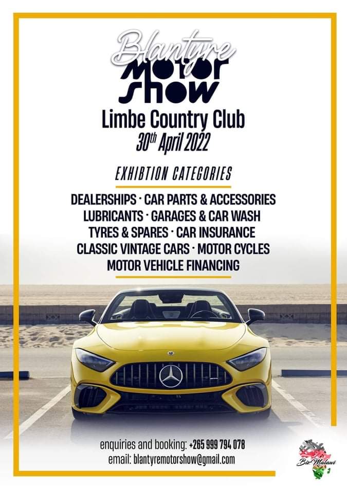 BLANTYRE MOTOR SHOW TO DEBUT ON APRIL 30TH: Company to dedicate all gate proceeds to cyclone Ana victims