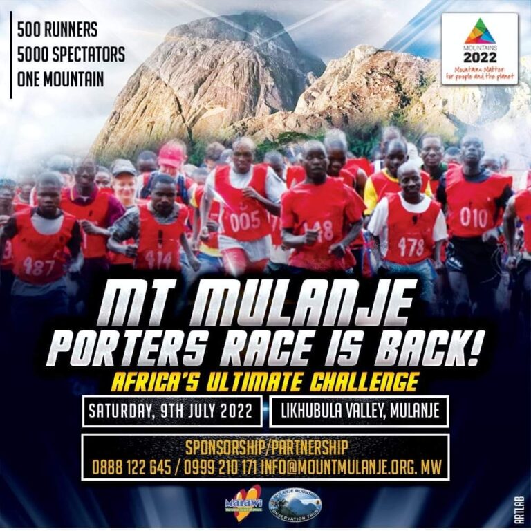 Mulanje Porters Race Returns After Two-Year Break..Slated for July 9