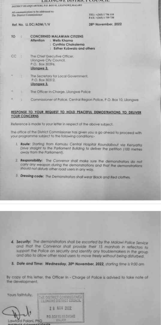 All set for ‘chilungamo chioneke’ demos …Police should not be in forefront shielding criminality