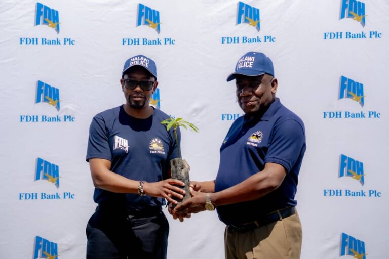 FDH Bank gives Malawi Police 10, 000 tree seedlings