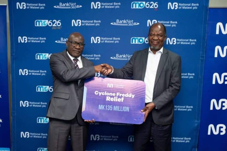 <strong>NBM plc donates K135 million to Cyclone Freddy survivors</strong>