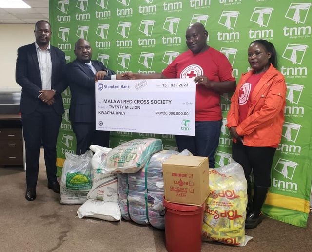 TNM donates K20m relief items to flood victims