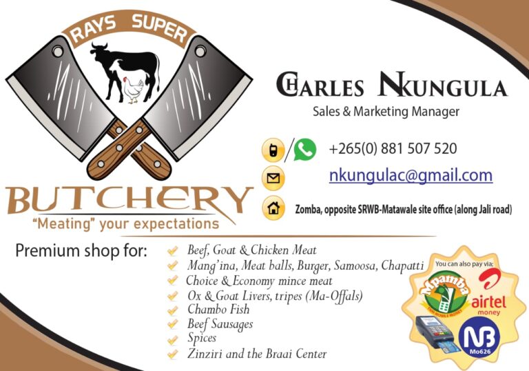 <strong>Rays Super Butchery for high quality meat products</strong>