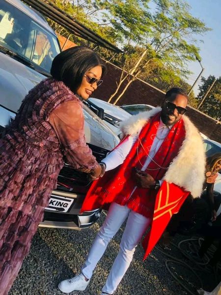 Nyau King Tay Grin hails Dr Triephornia Thompson Mpinganjira, Diplomats Car Hire for car donation