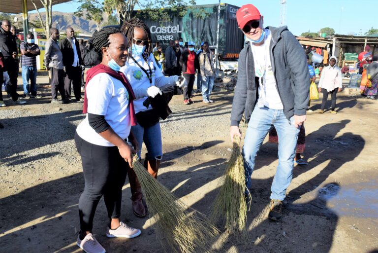 Castel Malawi in a clean-up exercise