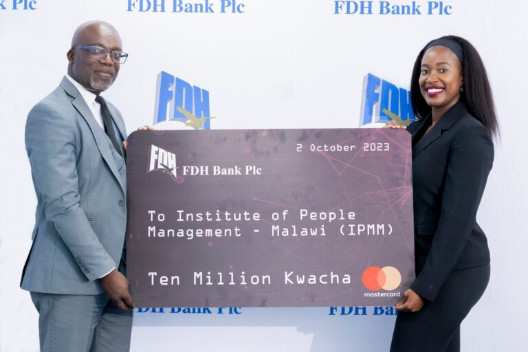 <strong>FDH Bank contributes K10 million towards IPMM conference</strong>