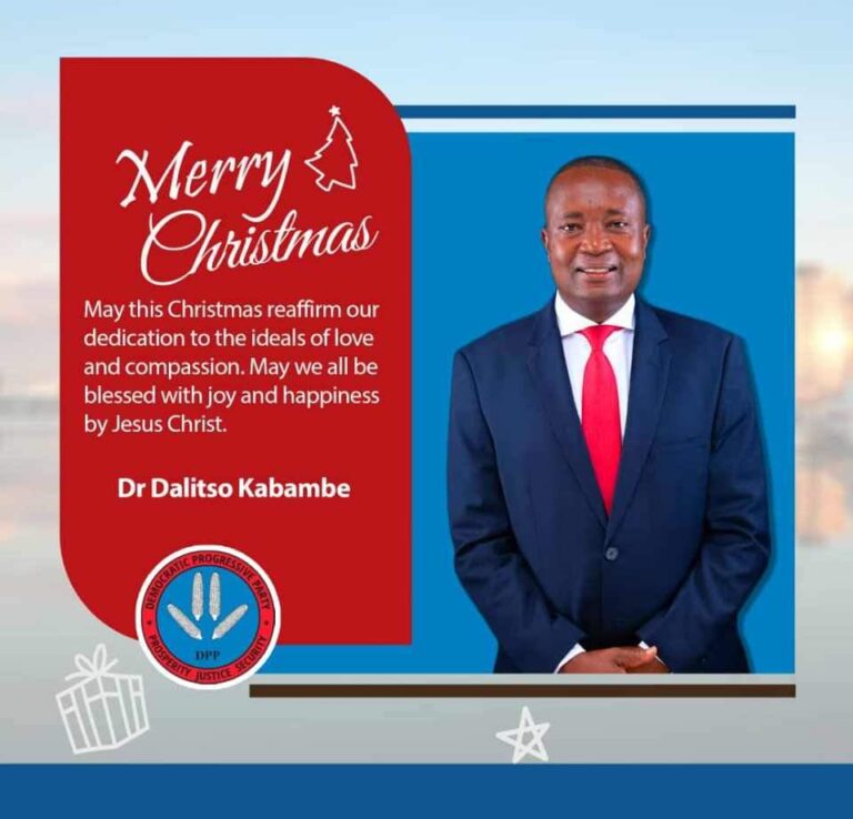 DPP’ presidential aspirant Dr. Kabambe sends Christmas message to Malawians