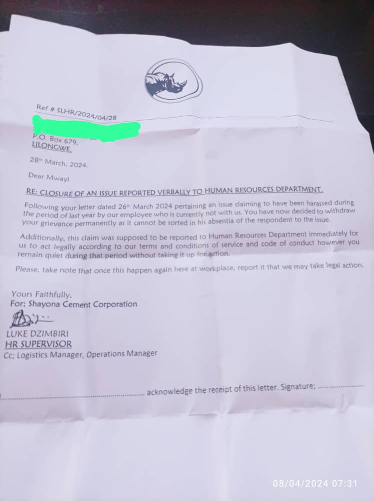 Foreigners treating local employees like sex objects irks CDEDI, Gives Shayona Cement 7 days to cooperate with police to track down Jayesh